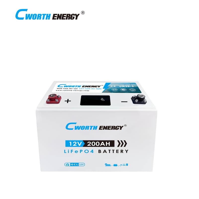 Cworth 12V 200Ah LiFePO₄ Battery - CE‑GCL‑12200