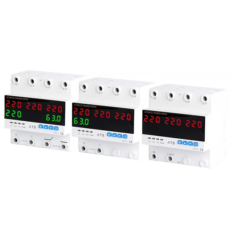 ATS (automatic power transfer switch). Voltage protectors, cutout